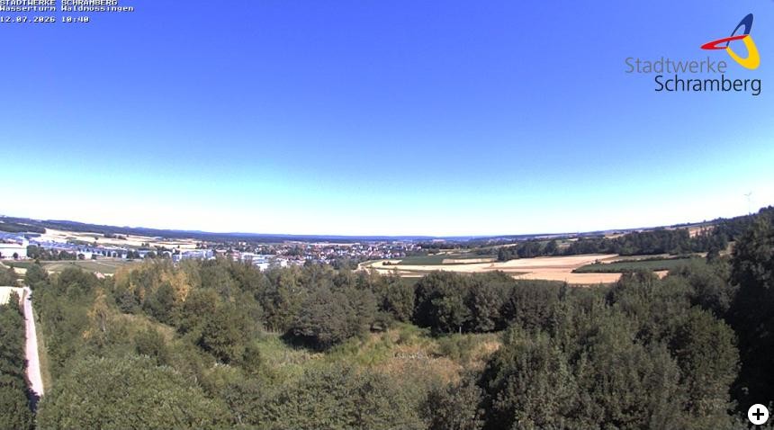 Archived image Webcam Schramberg: View Water Tower Waldmössingen