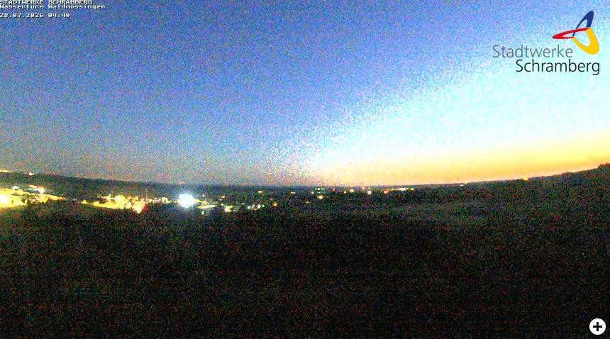 Archived image Webcam Schramberg: View Water Tower Waldmössingen