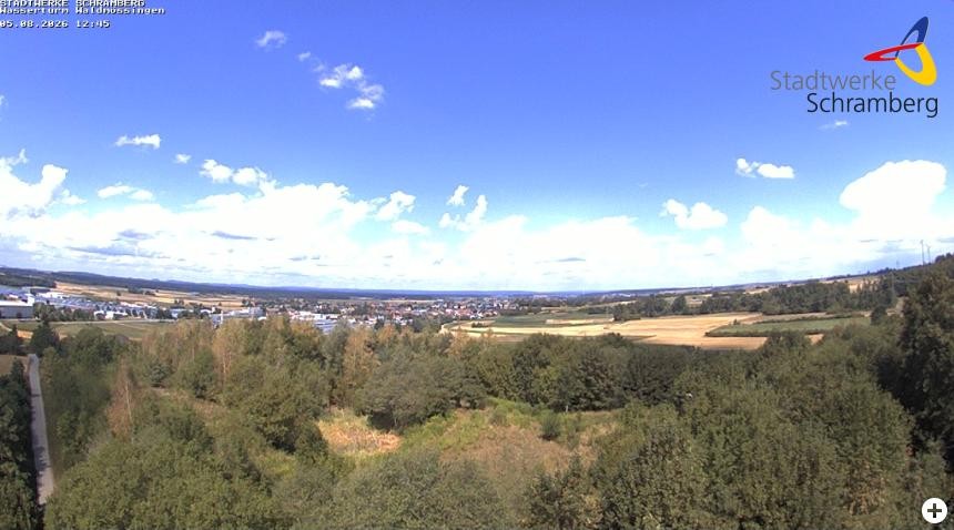 Archiv Foto Webcam Schramberg: Ausblick vom Wasserturm Waldmössingen