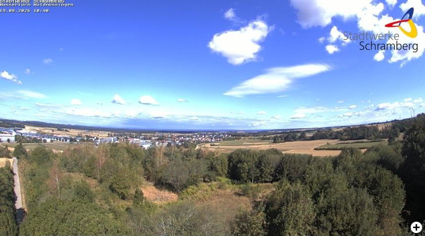 Archiv Foto Webcam Schramberg: Ausblick vom Wasserturm Waldmössingen