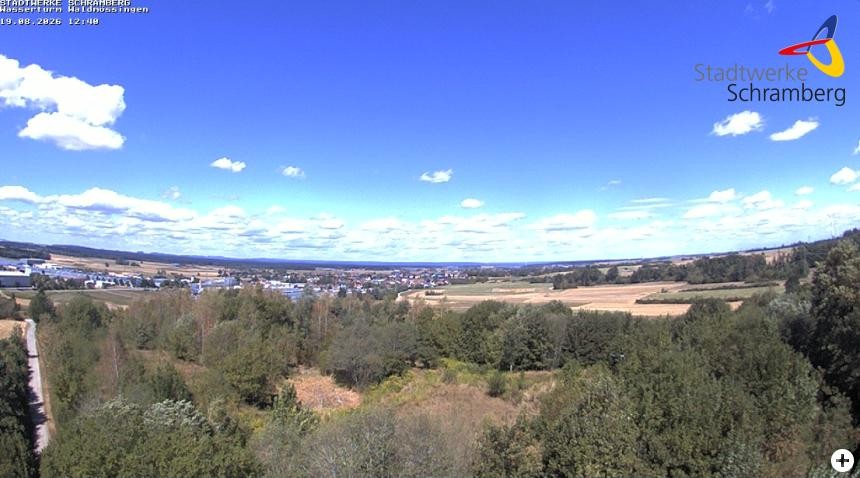 Archiv Foto Webcam Schramberg: Ausblick vom Wasserturm Waldmössingen
