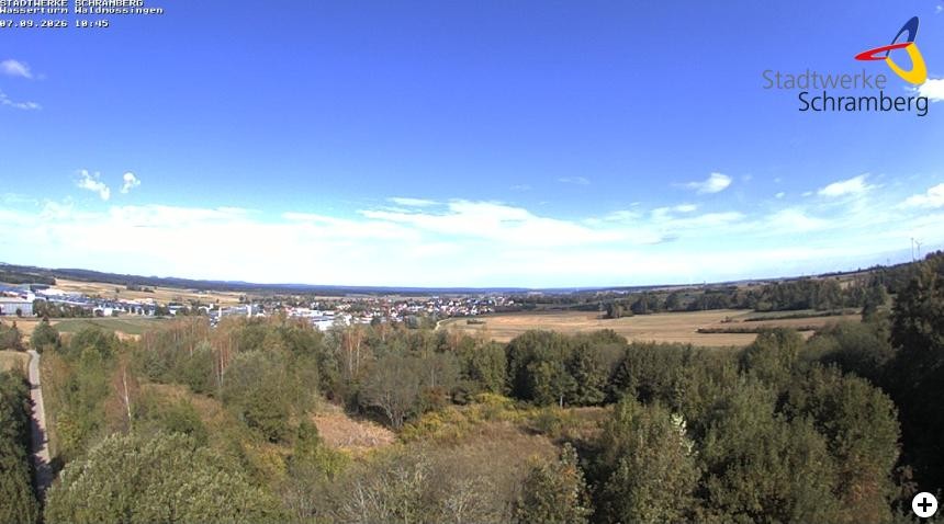 Archiv Foto Webcam Schramberg: Ausblick vom Wasserturm Waldmössingen