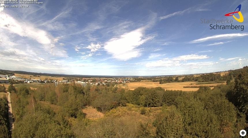 Archiv Foto Webcam Schramberg: Ausblick vom Wasserturm Waldmössingen