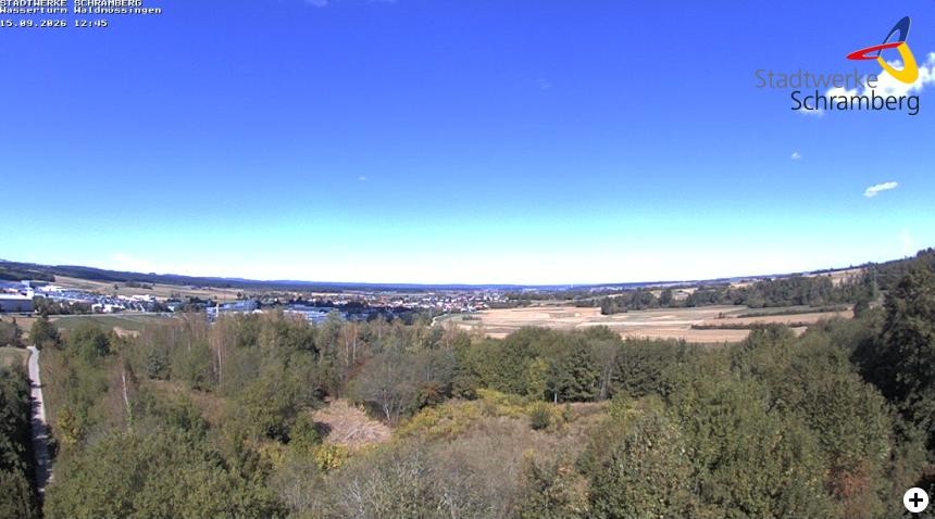Archiv Foto Webcam Schramberg: Ausblick vom Wasserturm Waldmössingen