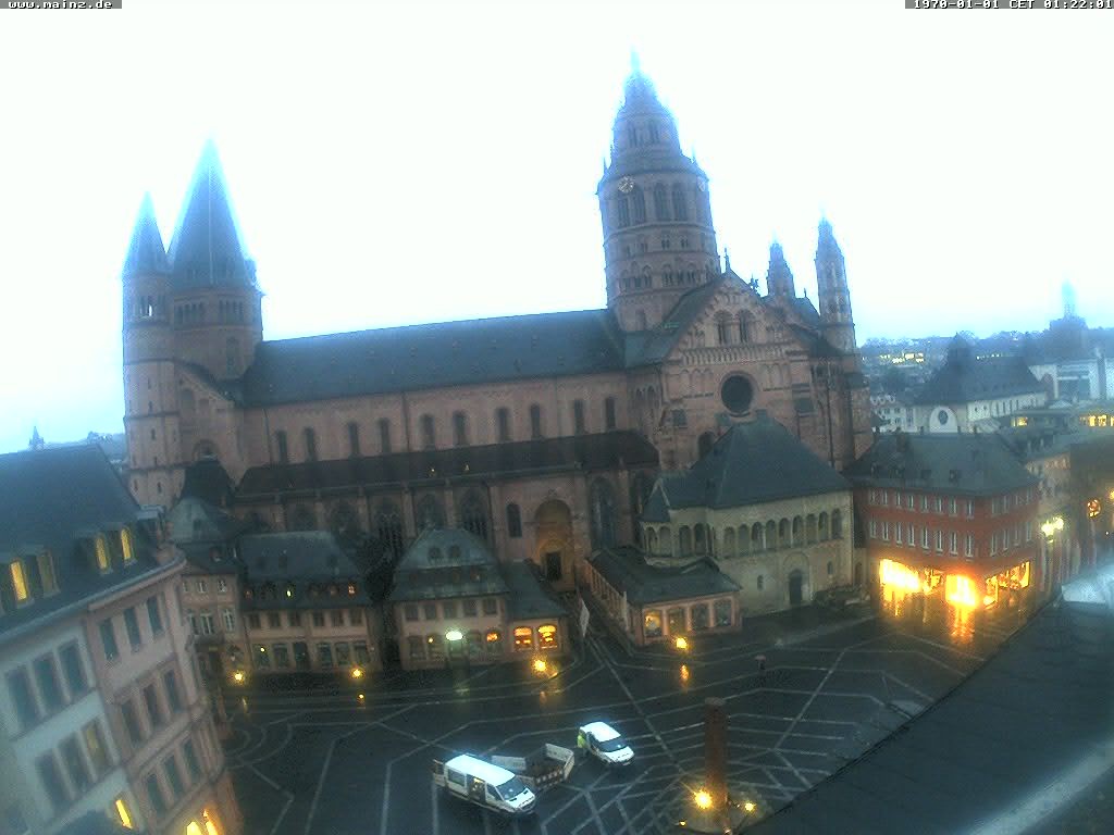 Archiv Foto Webcam Mainz - Marktplatz und Dom