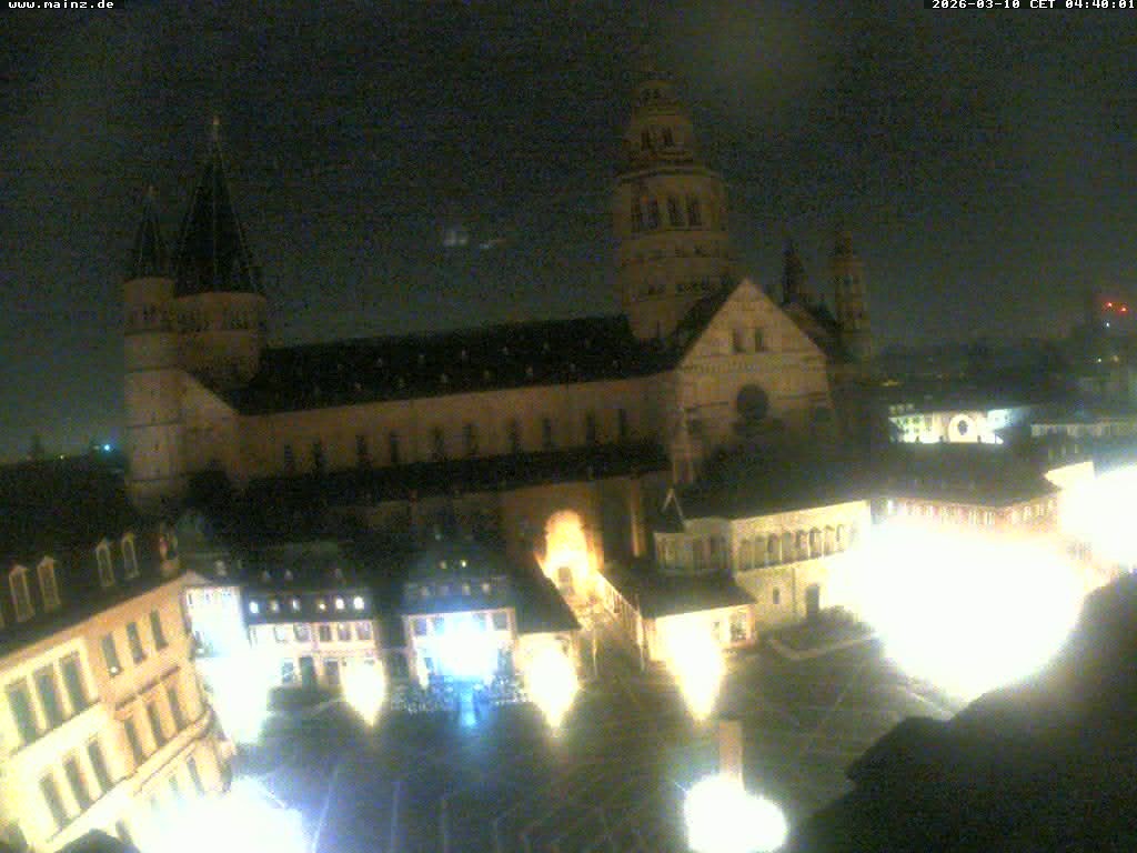 Archiv Foto Webcam Mainz - Marktplatz und Dom