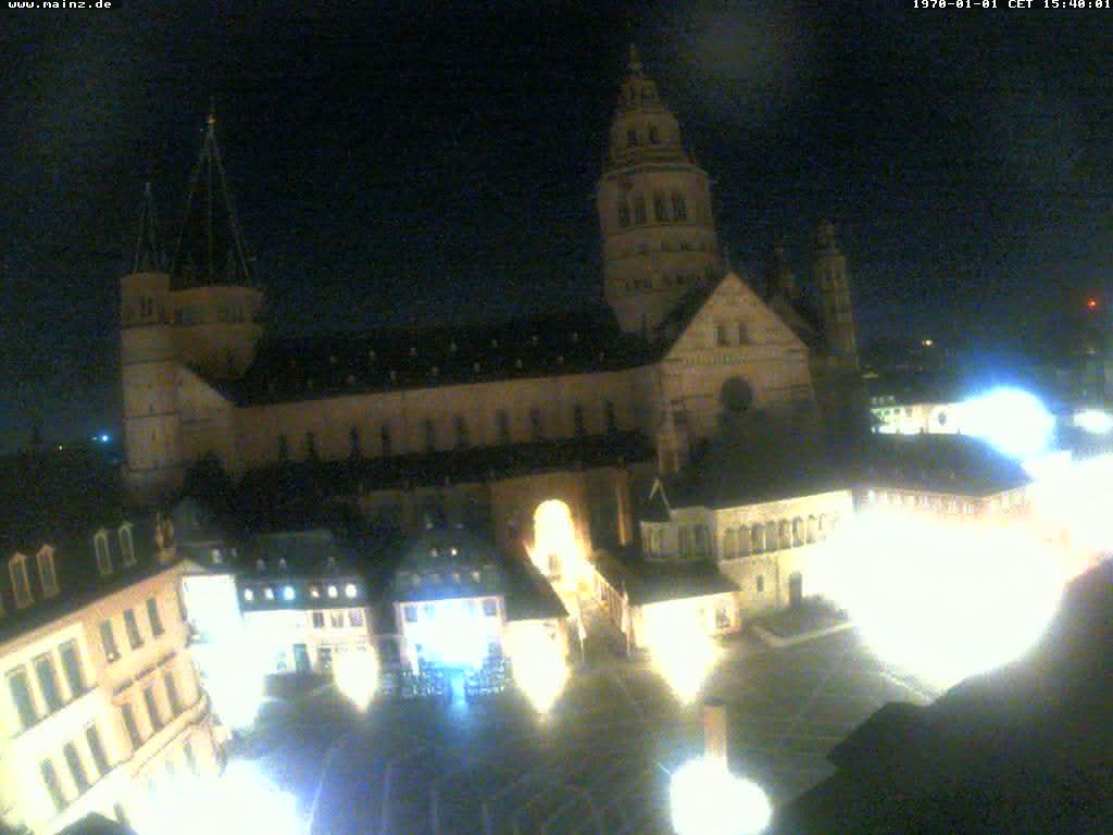 Archiv Foto Webcam Mainz - Marktplatz und Dom
