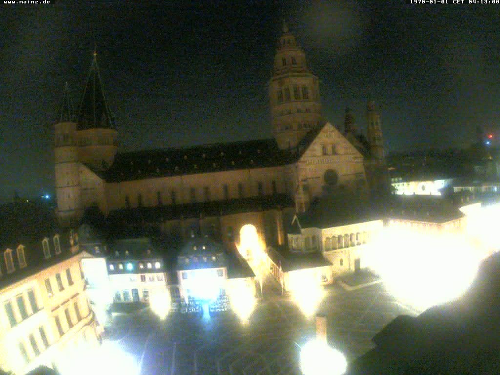 Archiv Foto Webcam Mainz - Marktplatz und Dom