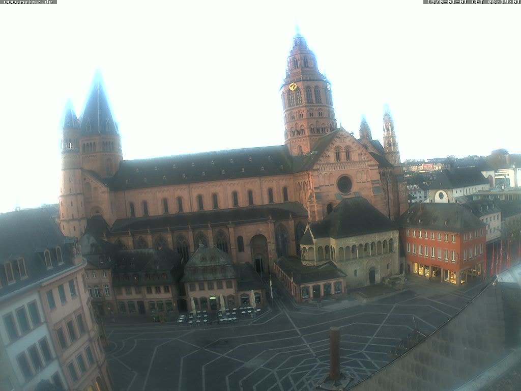 Archiv Foto Webcam Mainz - Marktplatz und Dom