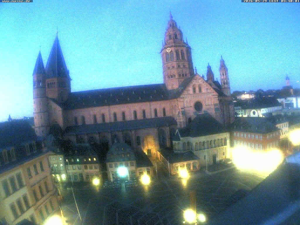 Archiv Foto Webcam Mainz - Marktplatz und Dom