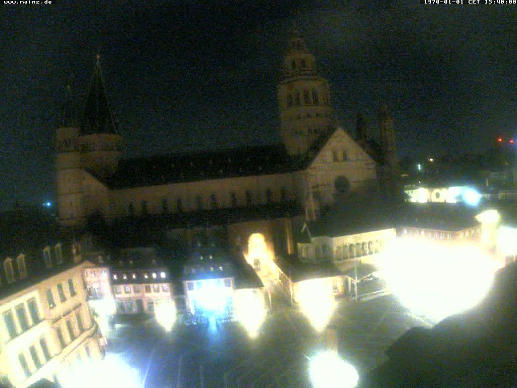 Archiv Foto Webcam Mainz - Marktplatz und Dom