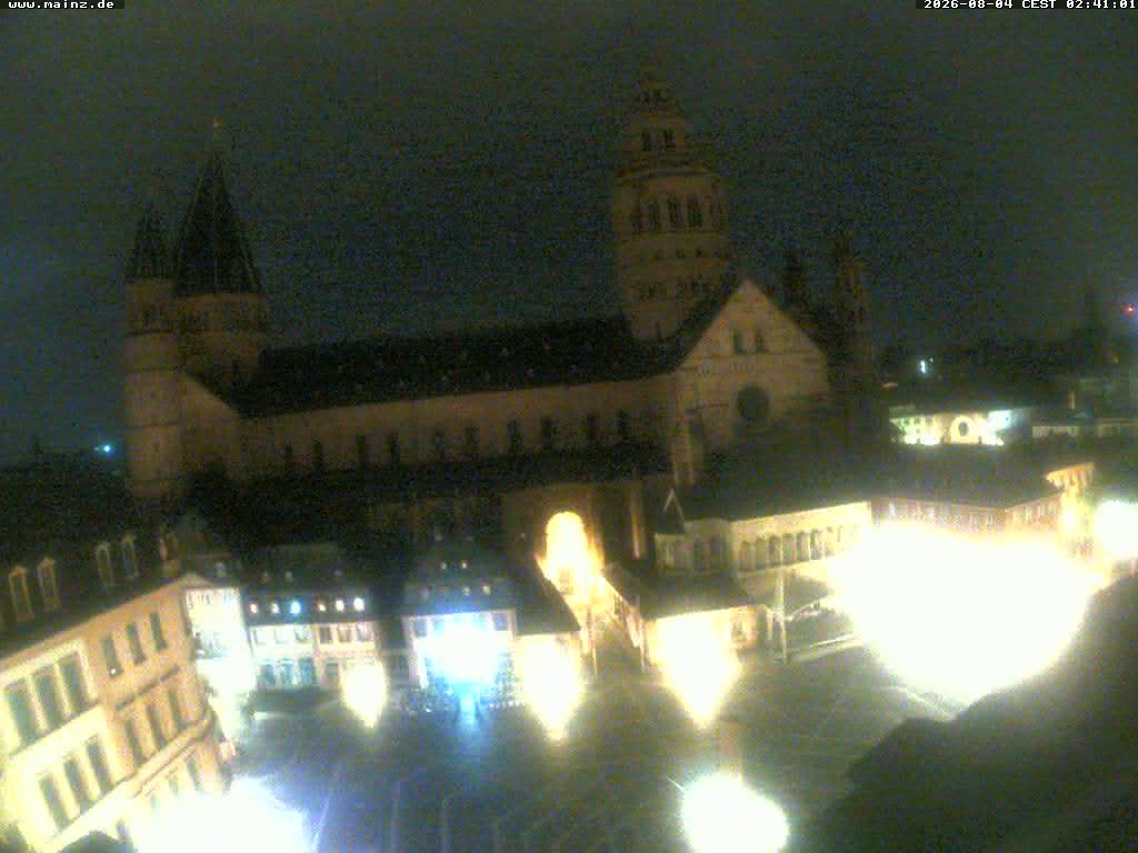 Archiv Foto Webcam Mainz - Marktplatz und Dom