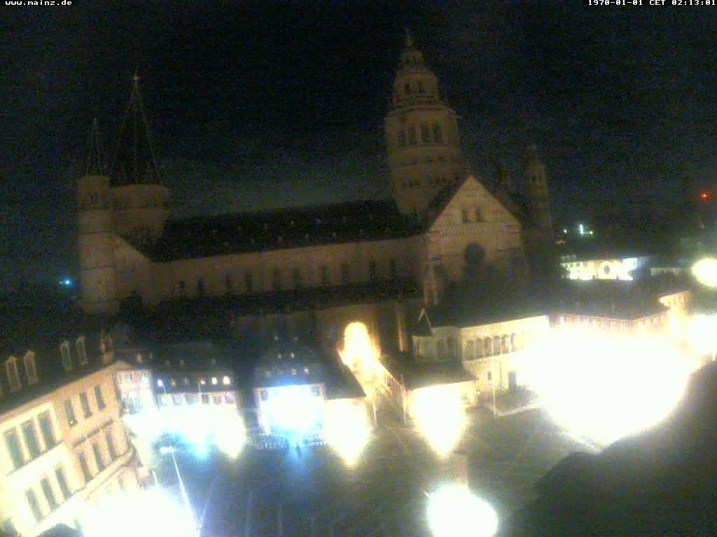 Archiv Foto Webcam Mainz - Marktplatz und Dom