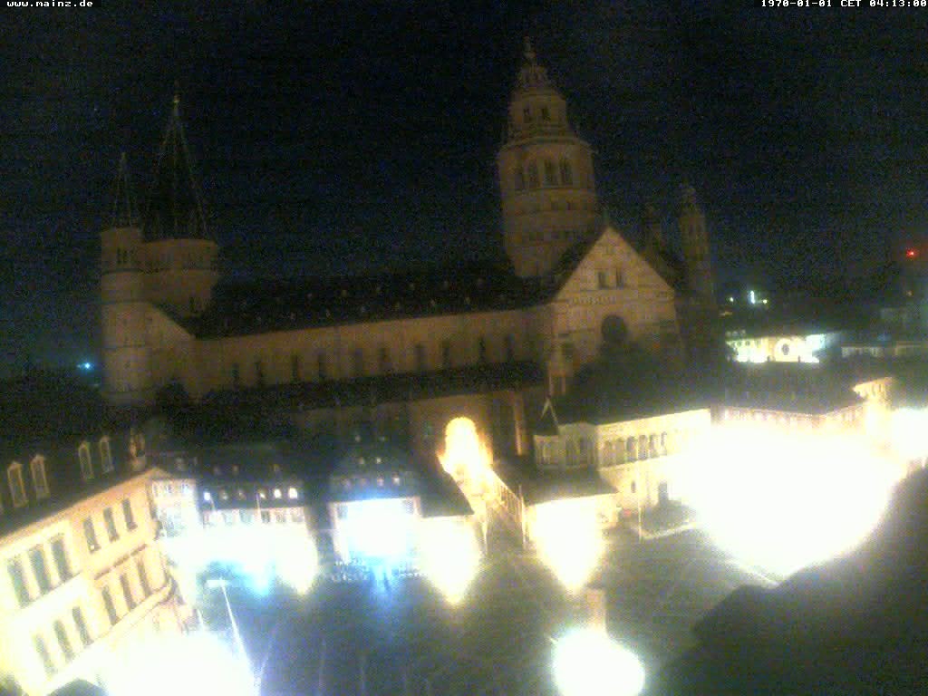 Archiv Foto Webcam Mainz - Marktplatz und Dom