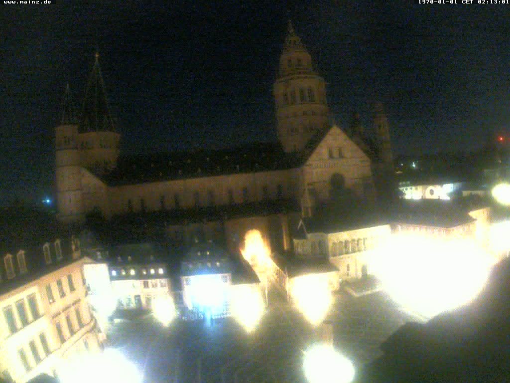 Archiv Foto Webcam Mainz - Marktplatz und Dom