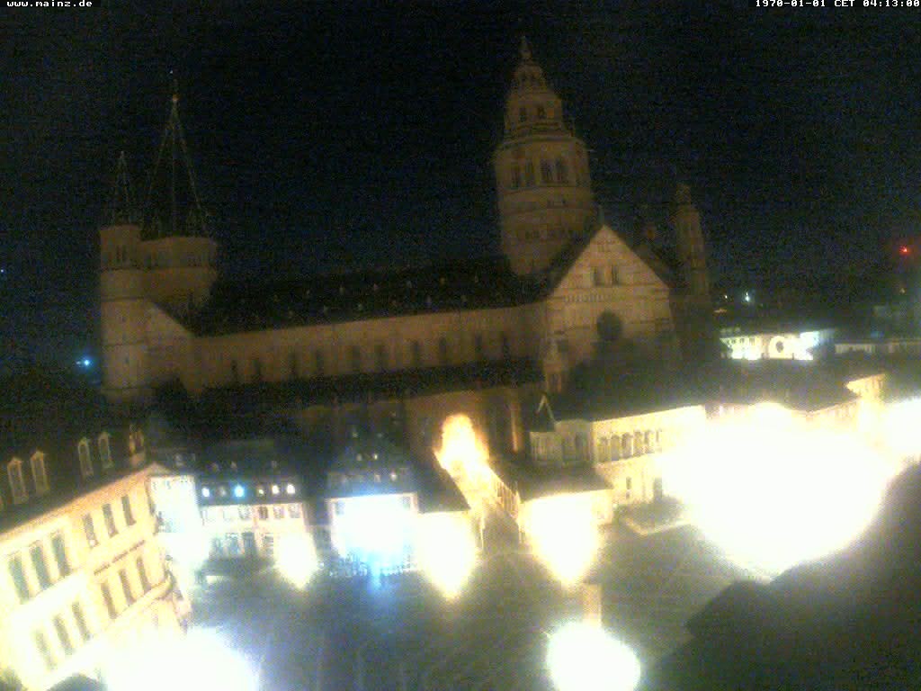 Archiv Foto Webcam Mainz - Marktplatz und Dom