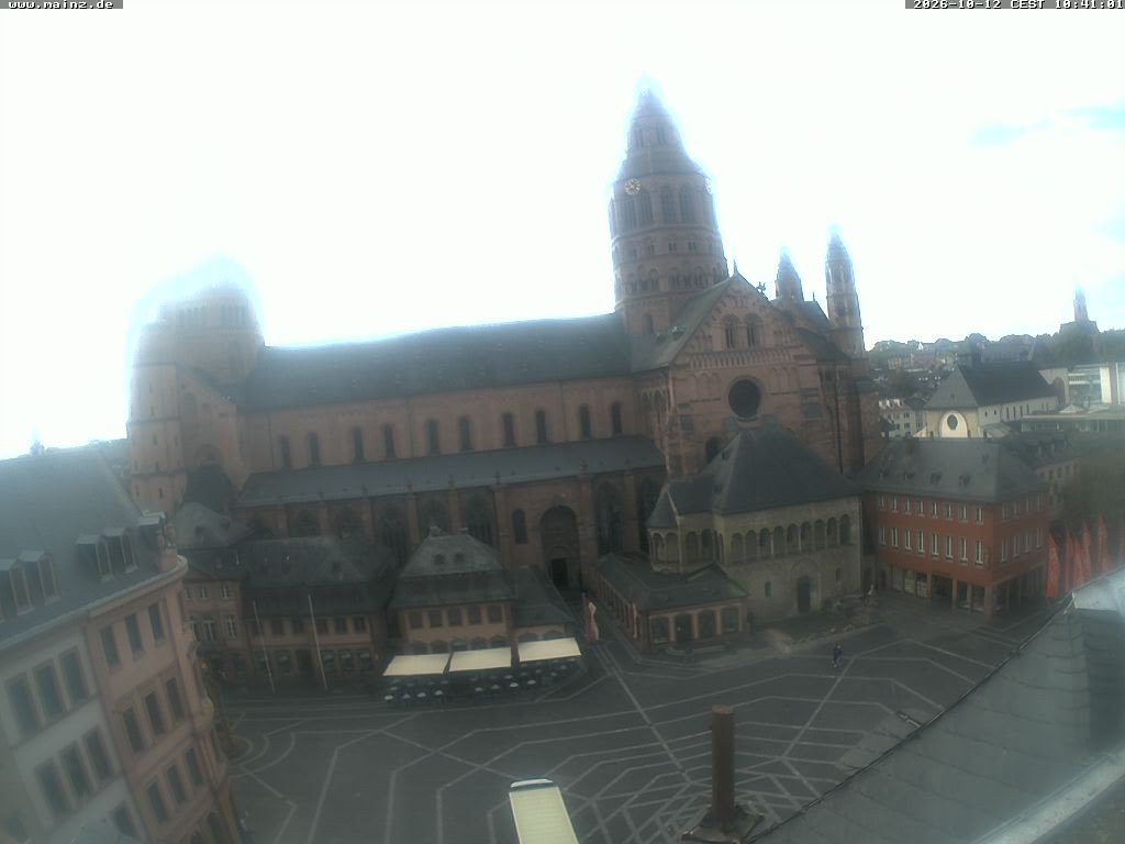 Archiv Foto Webcam Mainz - Marktplatz und Dom