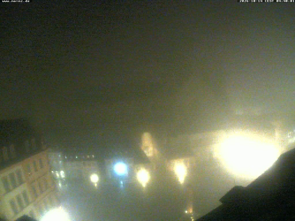 Archiv Foto Webcam Mainz - Marktplatz und Dom
