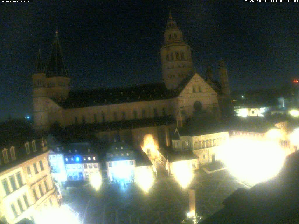 Archiv Foto Webcam Mainz - Marktplatz und Dom