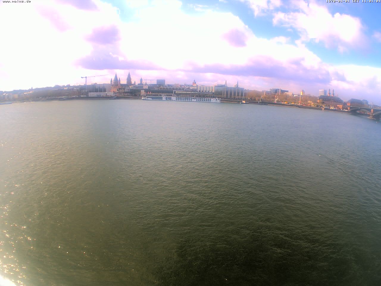 Archiv Foto Webcam Rheinufer Mainz-Kastel