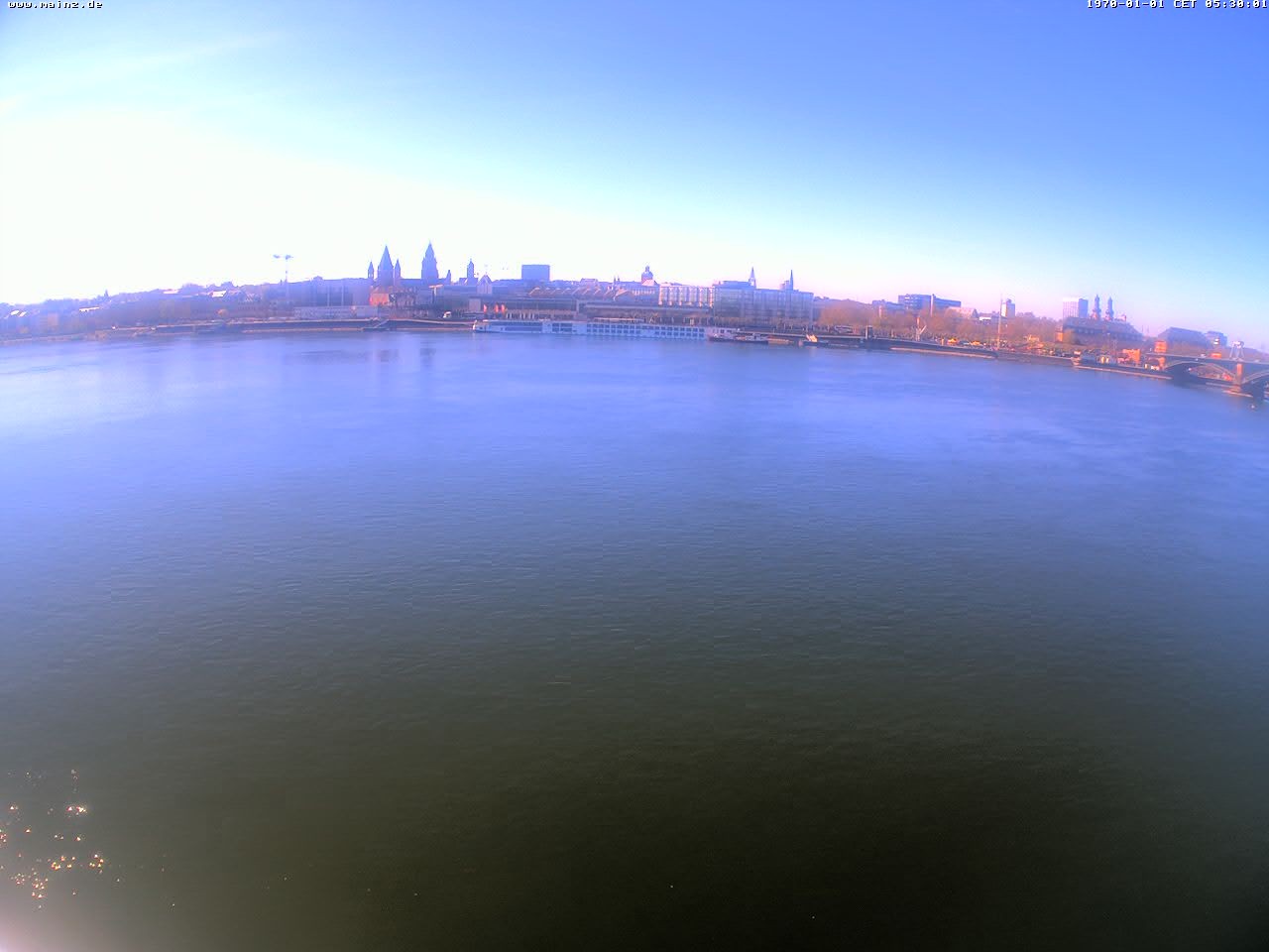Archiv Foto Webcam Rheinufer Mainz-Kastel