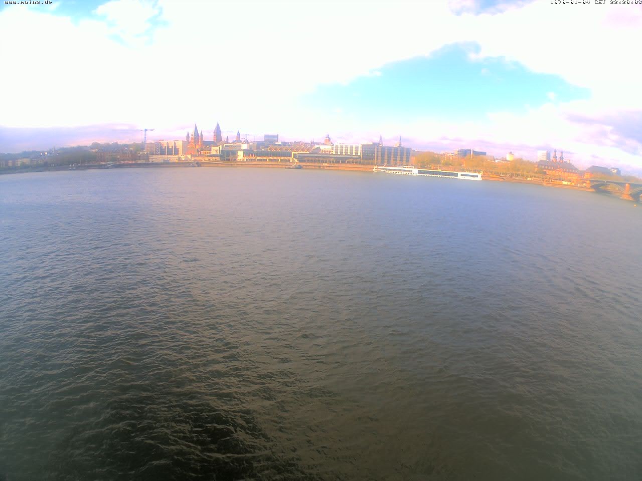 Archiv Foto Webcam Rheinufer Mainz-Kastel