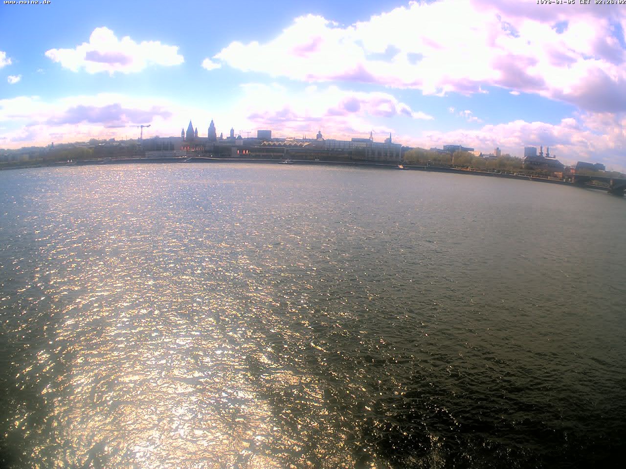 Archiv Foto Webcam Rheinufer Mainz-Kastel