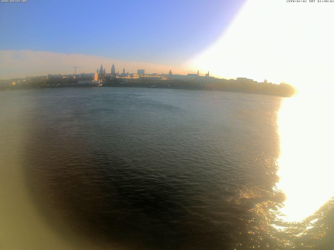 Archiv Foto Webcam Rheinufer Mainz-Kastel