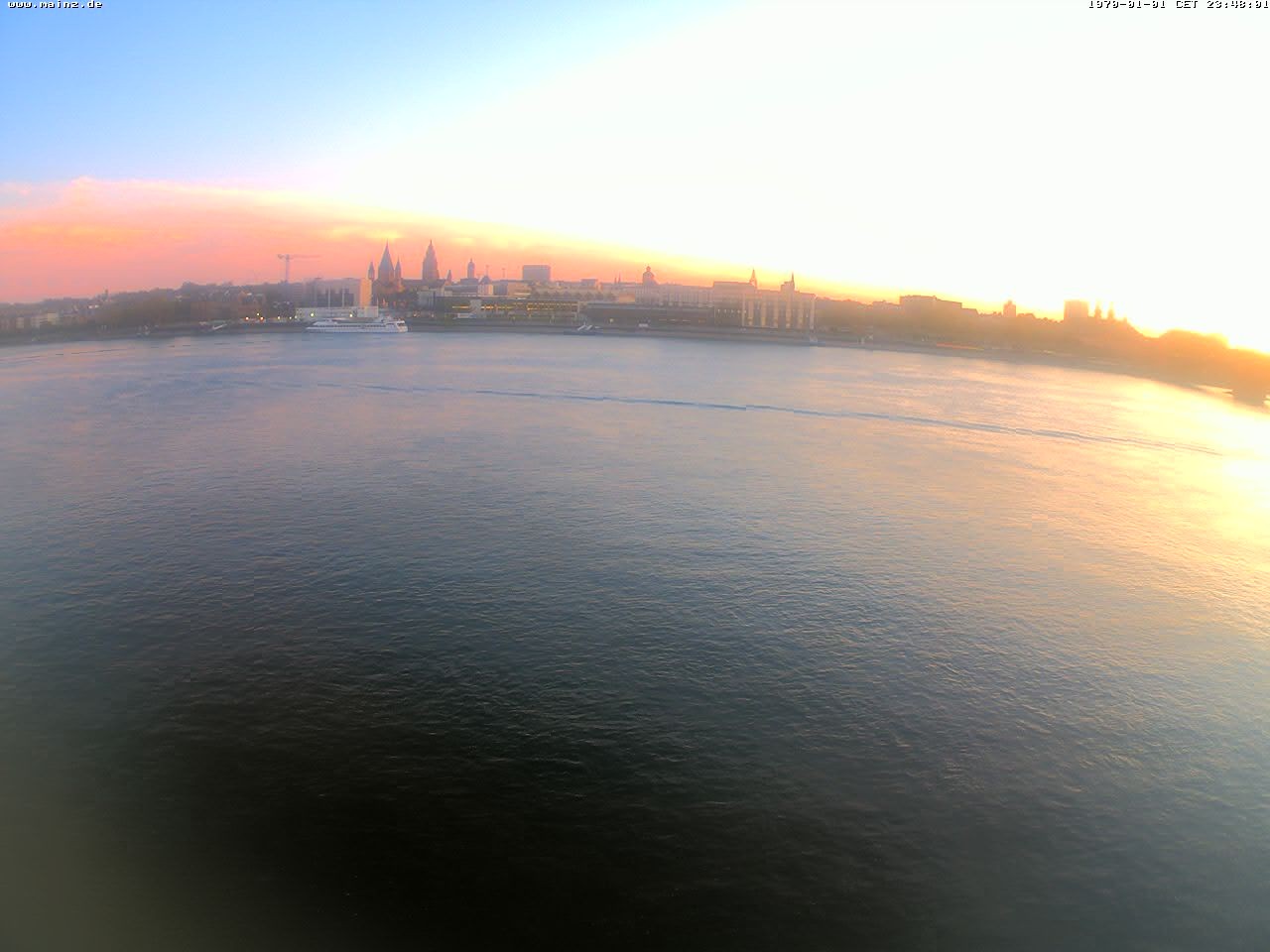 Archiv Foto Webcam Rheinufer Mainz-Kastel