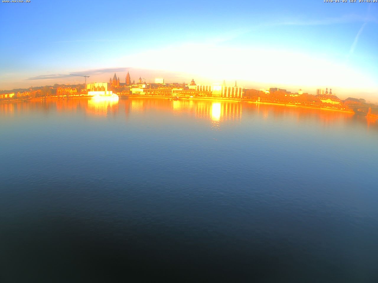 Archiv Foto Webcam Rheinufer Mainz-Kastel