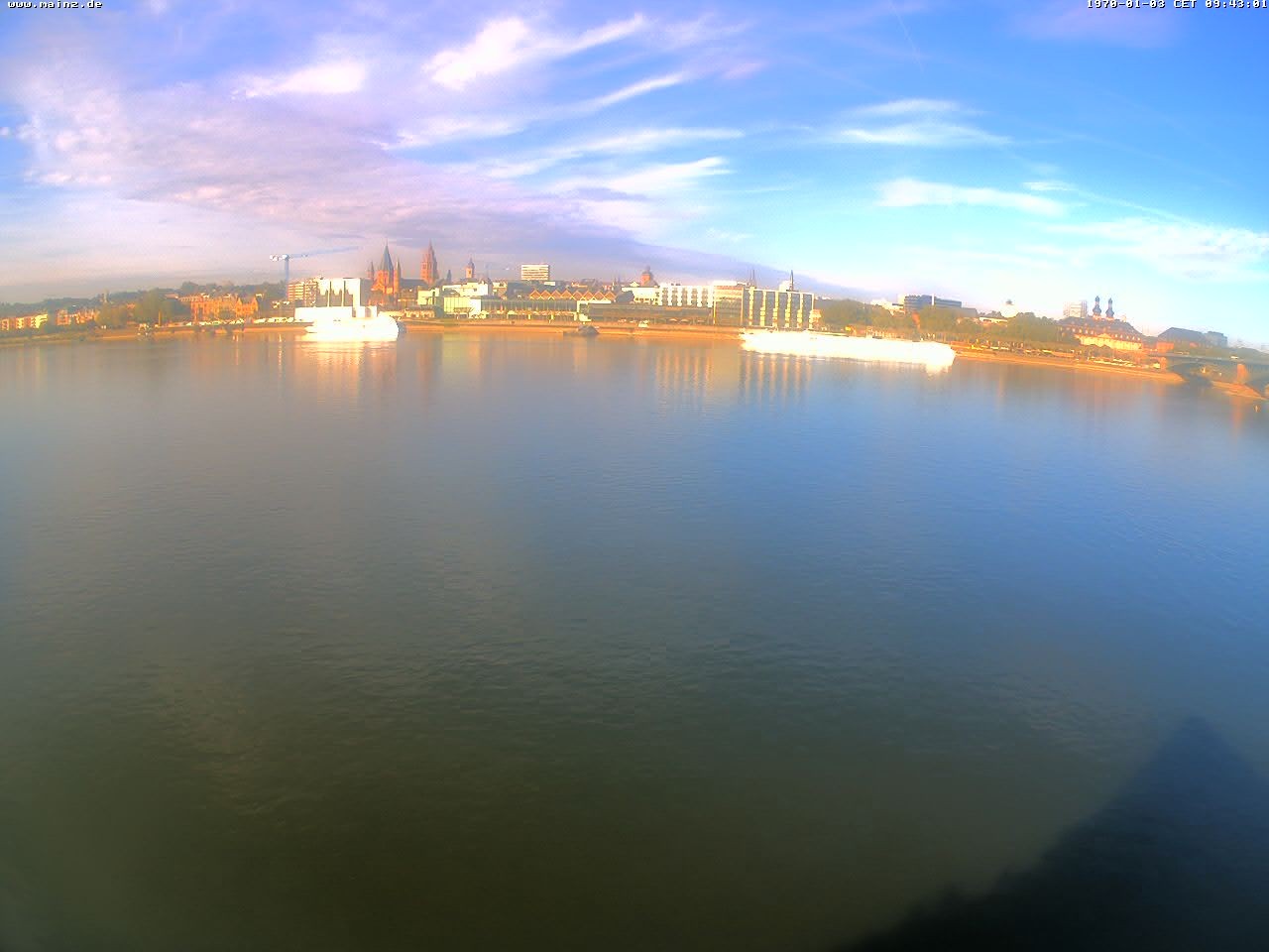 Archiv Foto Webcam Rheinufer Mainz-Kastel