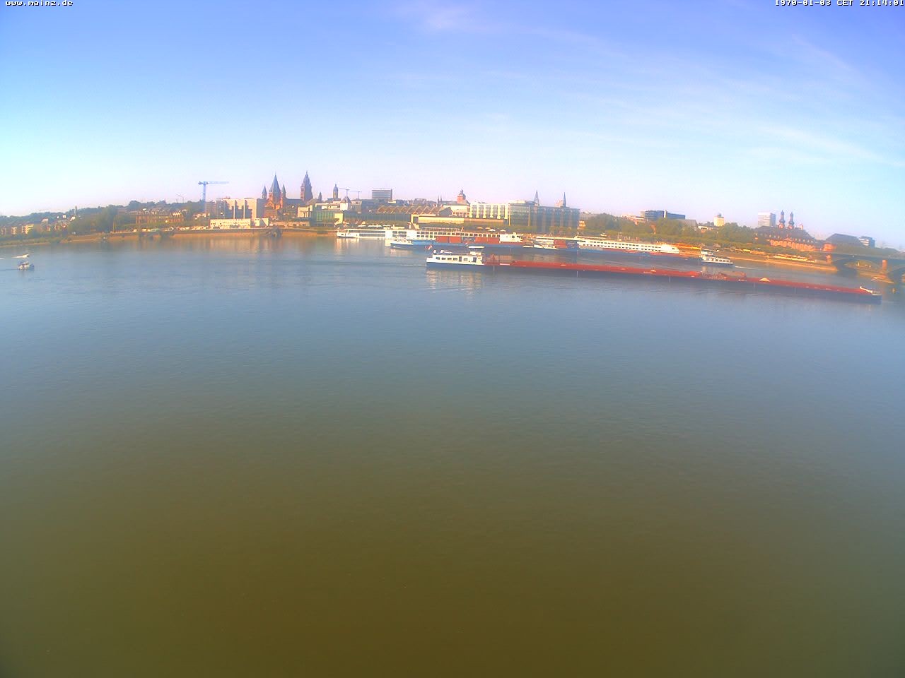 Archiv Foto Webcam Rheinufer Mainz-Kastel
