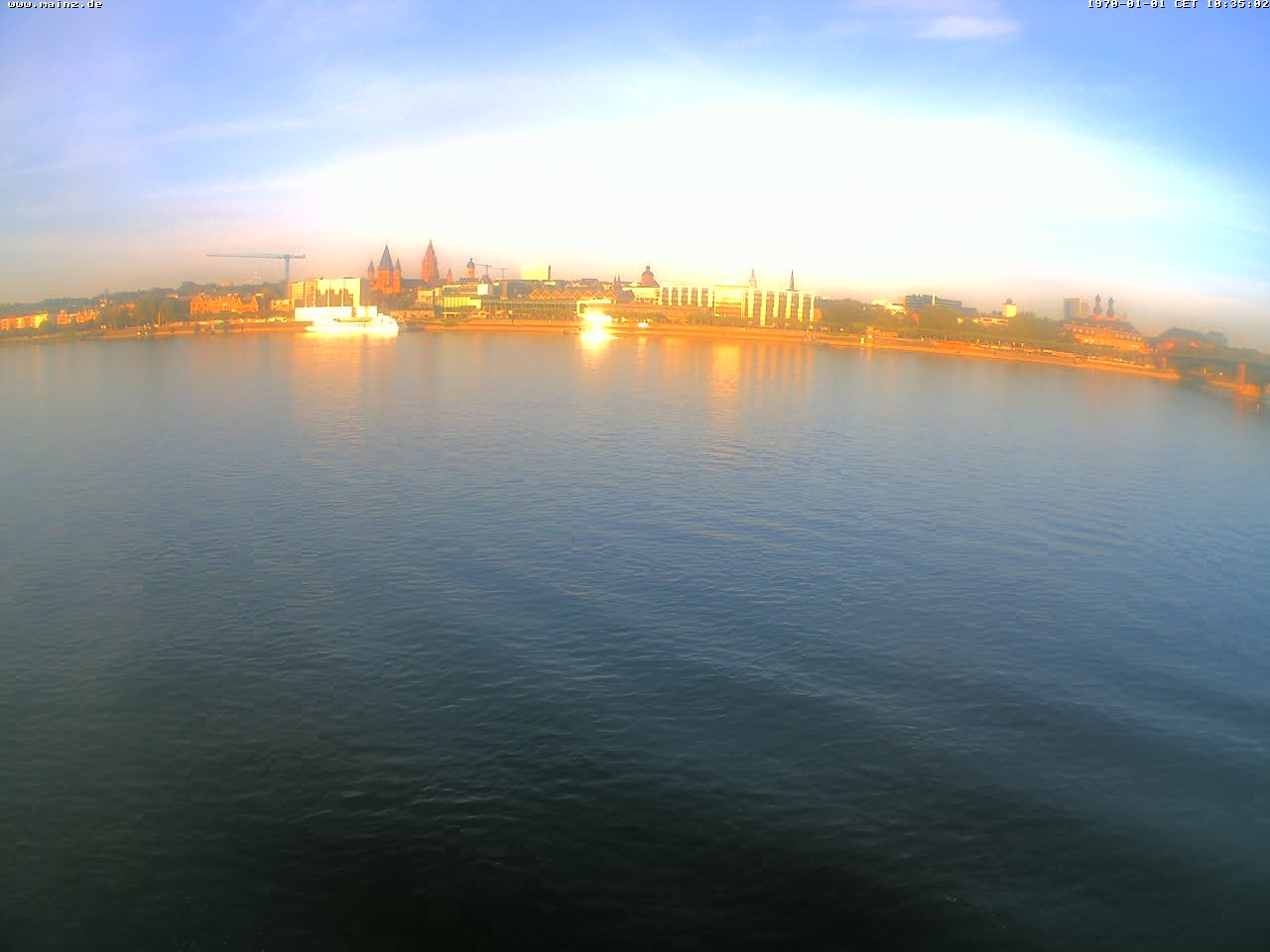 Archiv Foto Webcam Rheinufer Mainz-Kastel