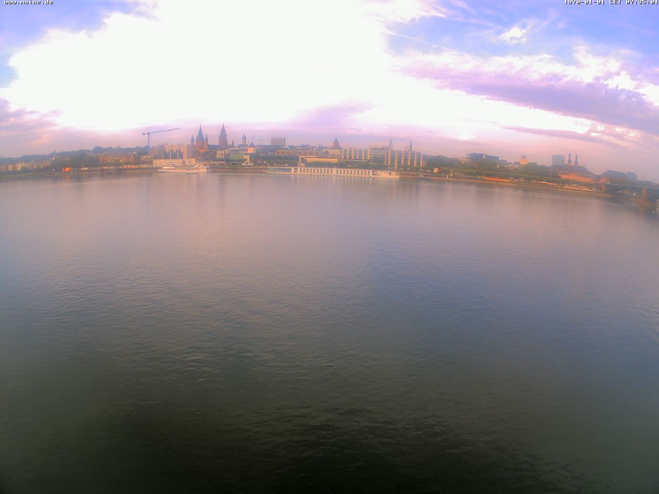 Archiv Foto Webcam Rheinufer Mainz-Kastel