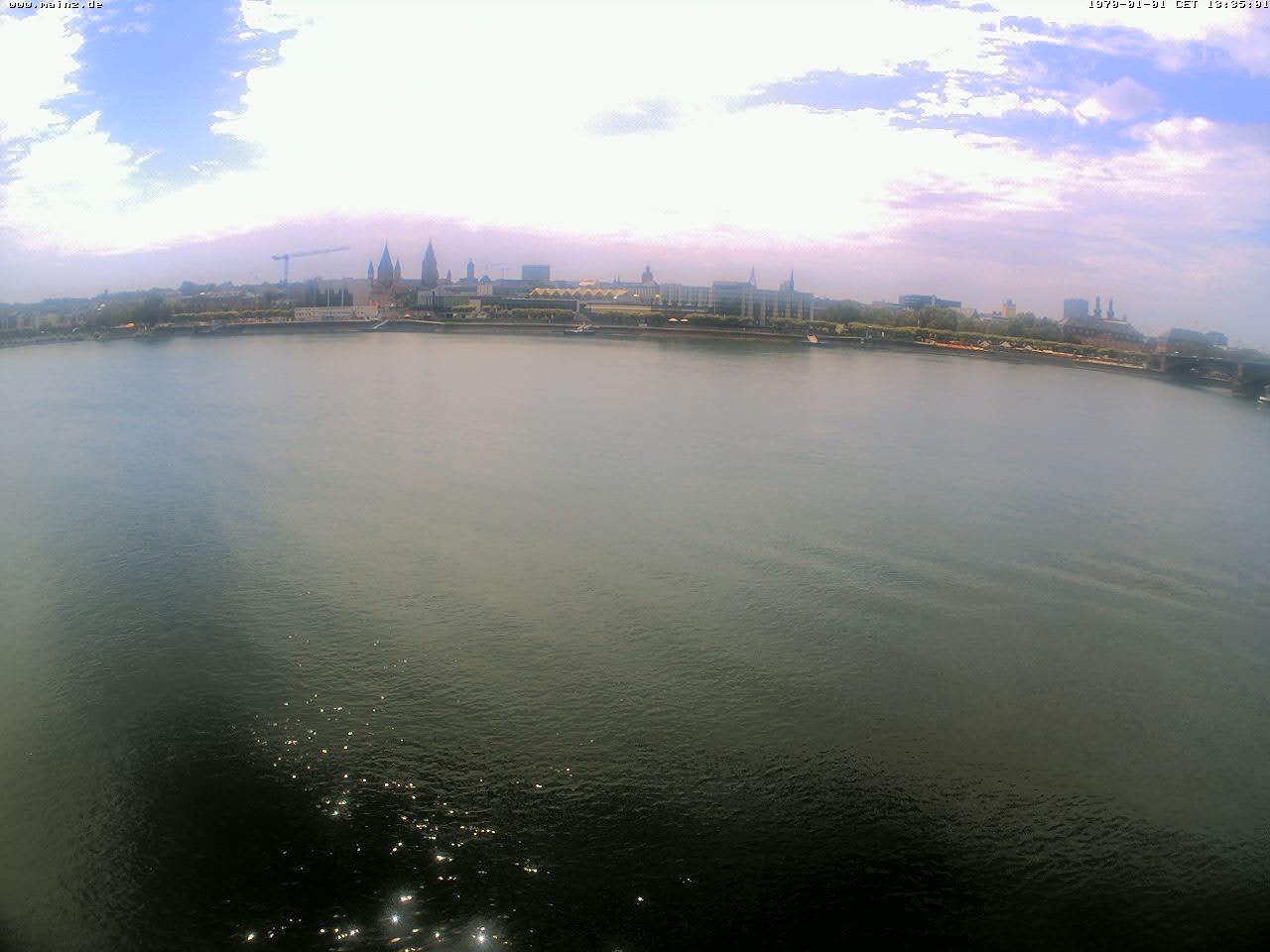 Archiv Foto Webcam Rheinufer Mainz-Kastel