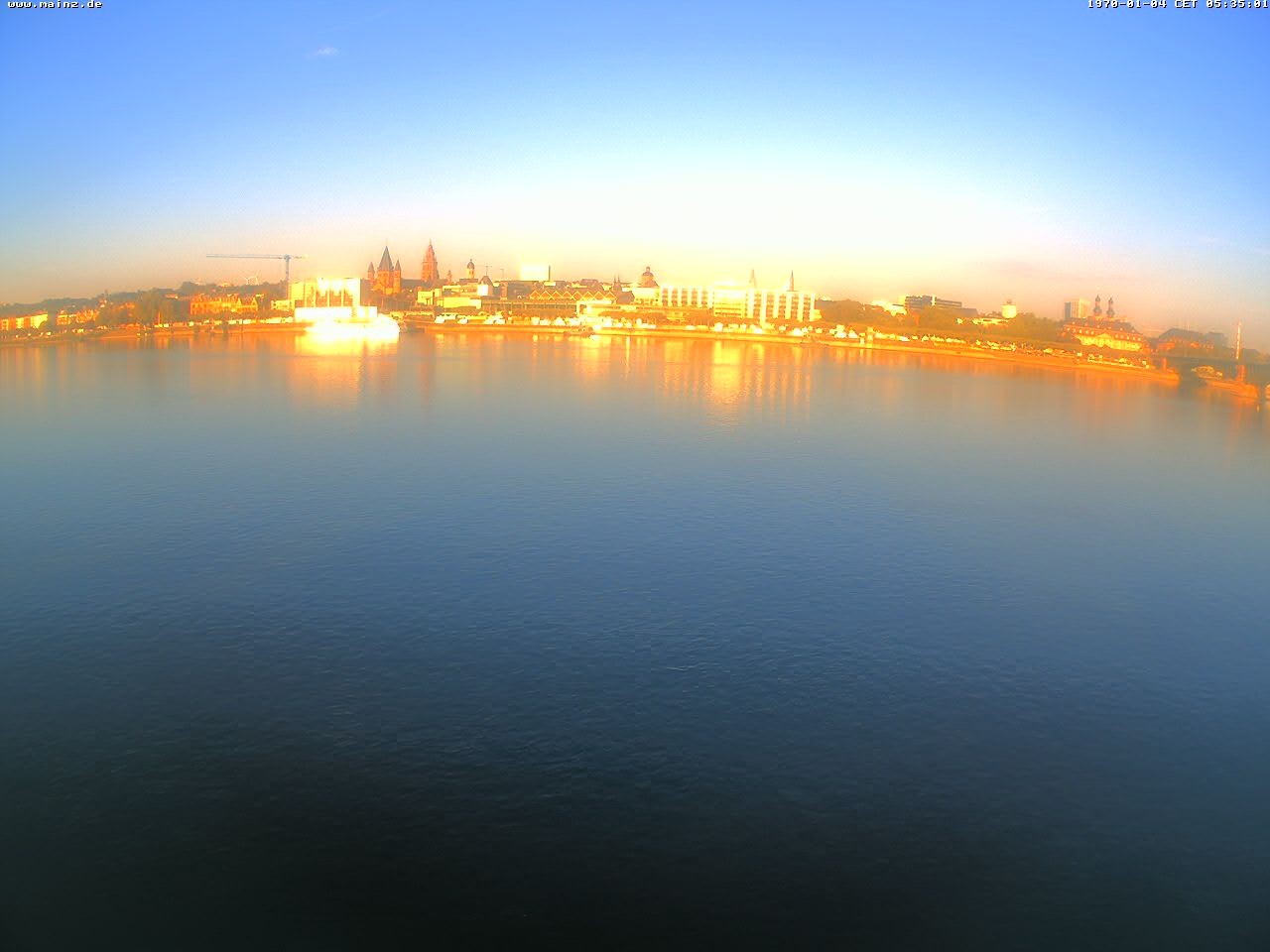 Archiv Foto Webcam Rheinufer Mainz-Kastel