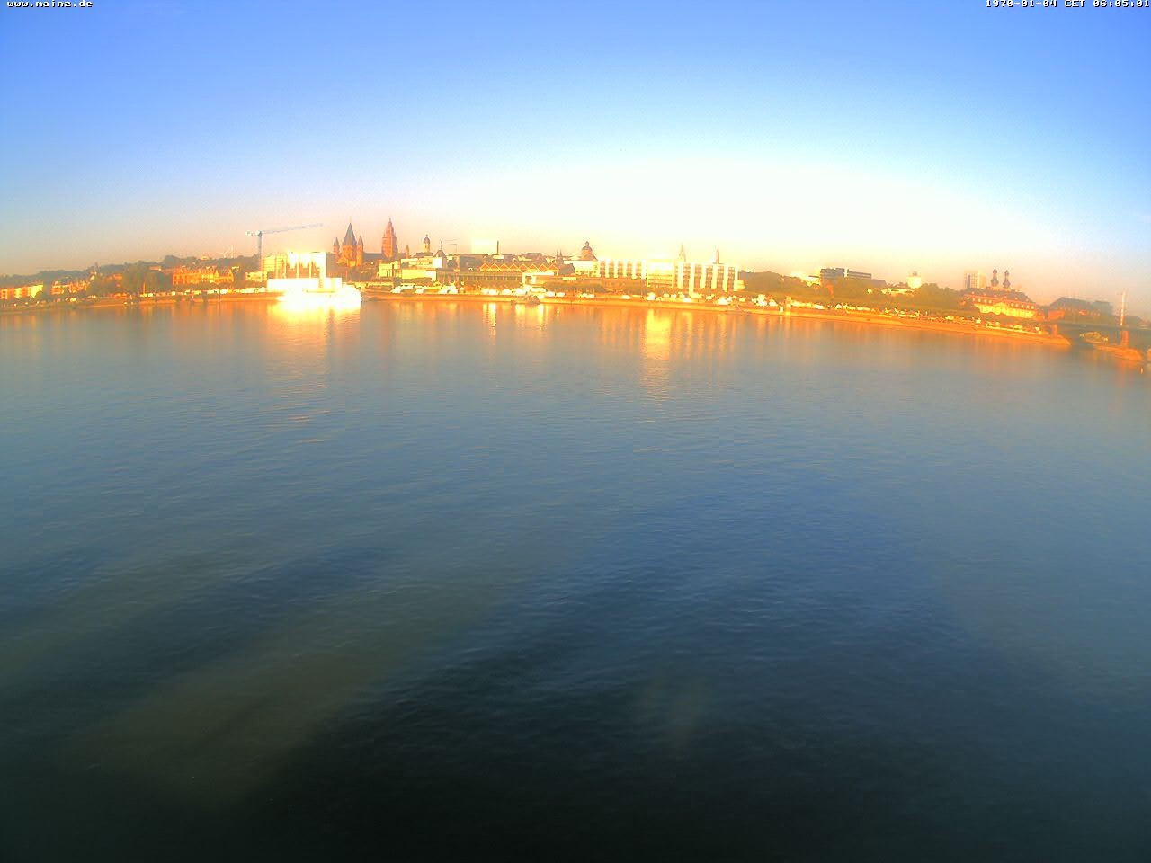 Archiv Foto Webcam Rheinufer Mainz-Kastel