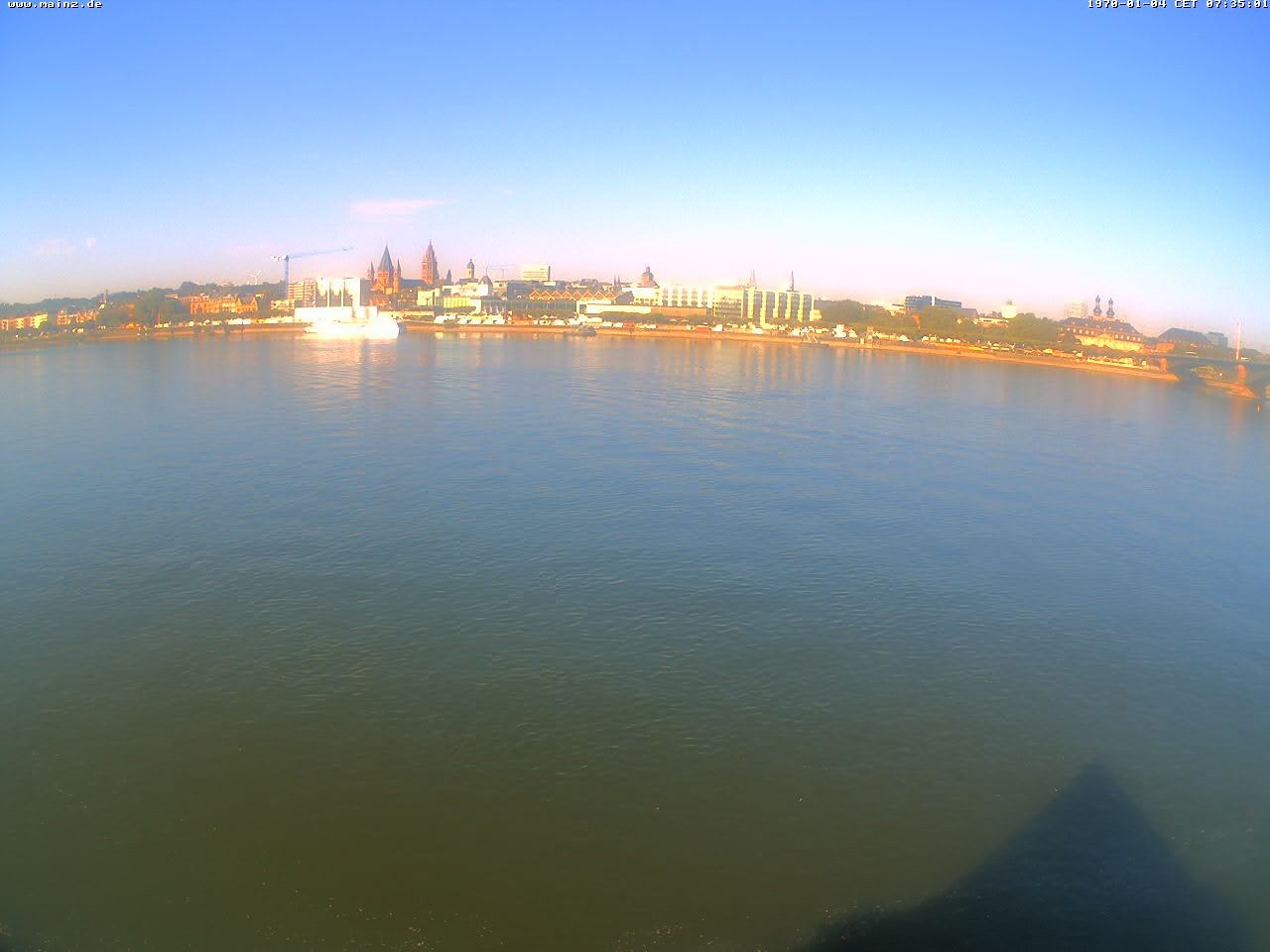Archiv Foto Webcam Rheinufer Mainz-Kastel
