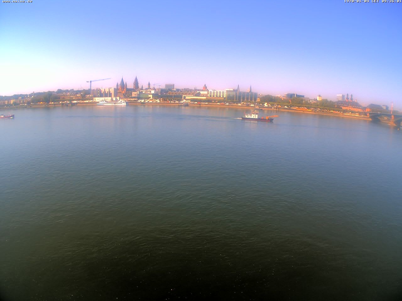 Archiv Foto Webcam Rheinufer Mainz-Kastel