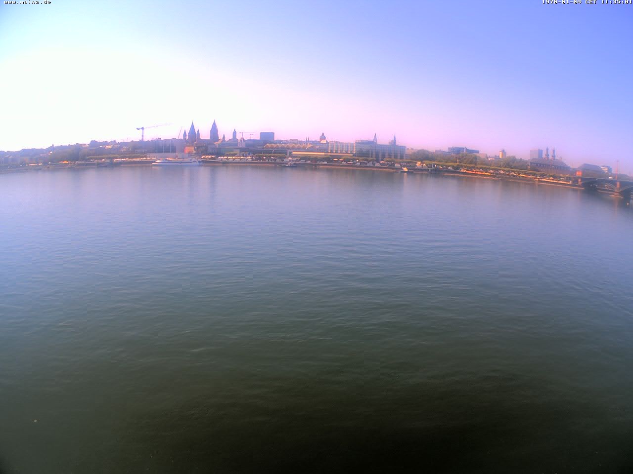 Archiv Foto Webcam Rheinufer Mainz-Kastel