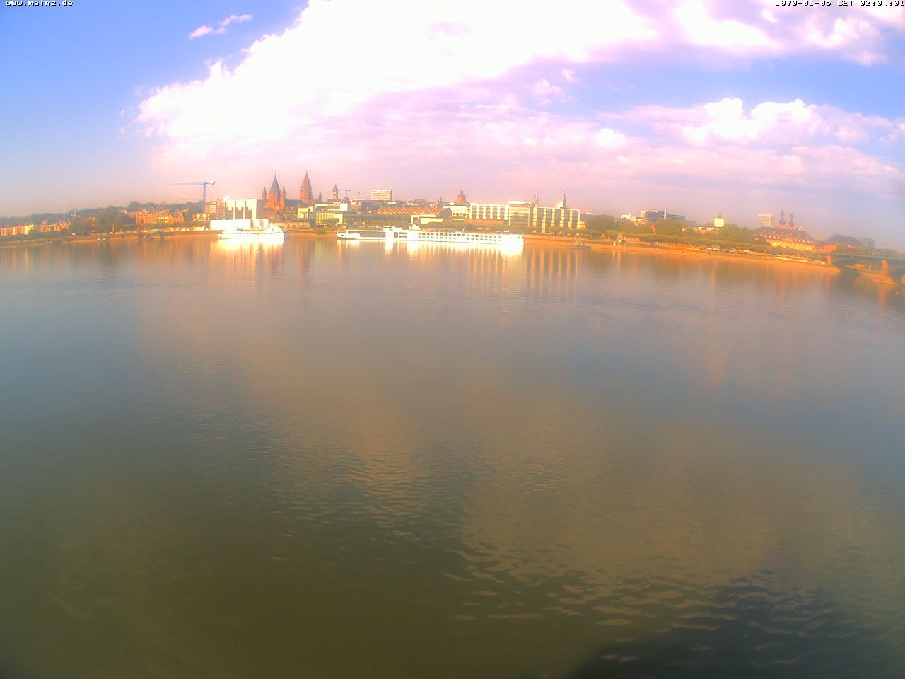 Archiv Foto Webcam Rheinufer Mainz-Kastel