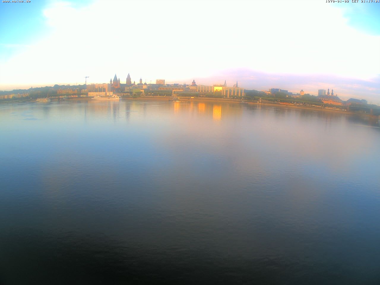 Archiv Foto Webcam Rheinufer Mainz-Kastel