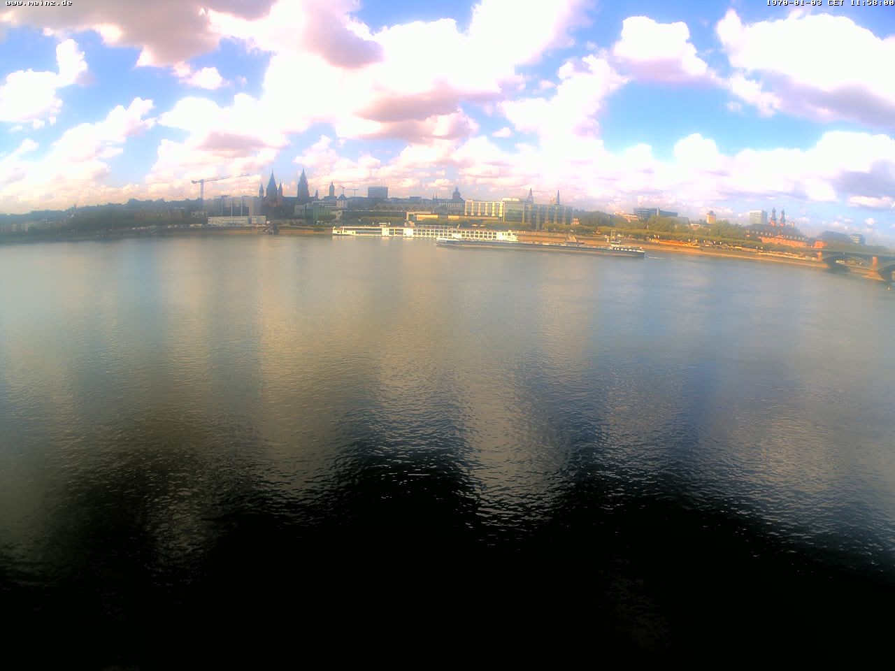 Archiv Foto Webcam Rheinufer Mainz-Kastel