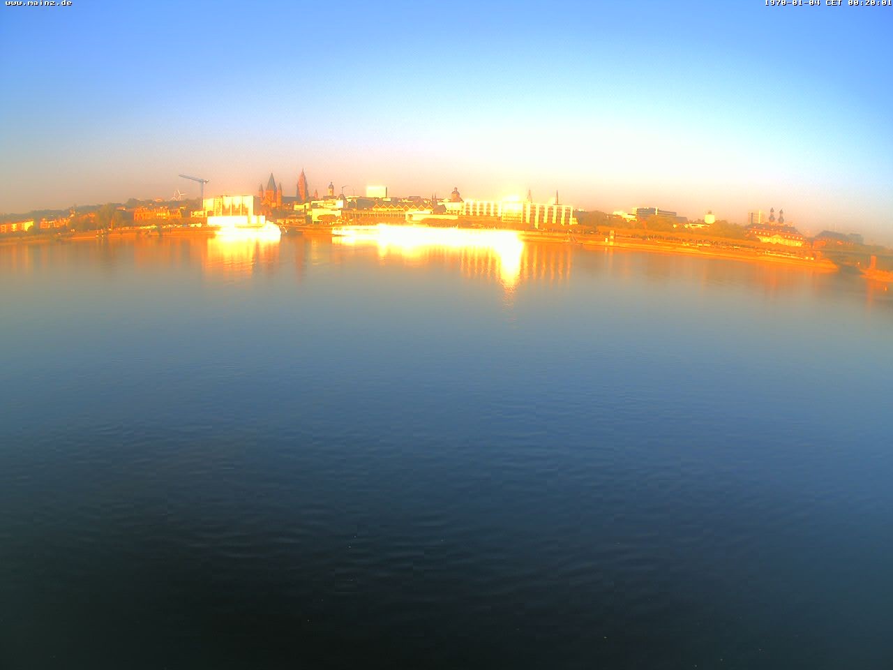 Archiv Foto Webcam Rheinufer Mainz-Kastel
