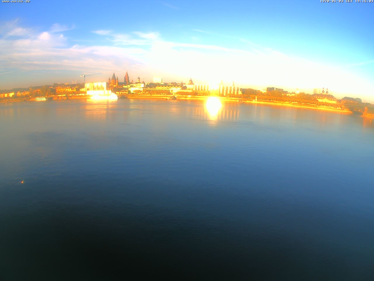 Archiv Foto Webcam Rheinufer Mainz-Kastel