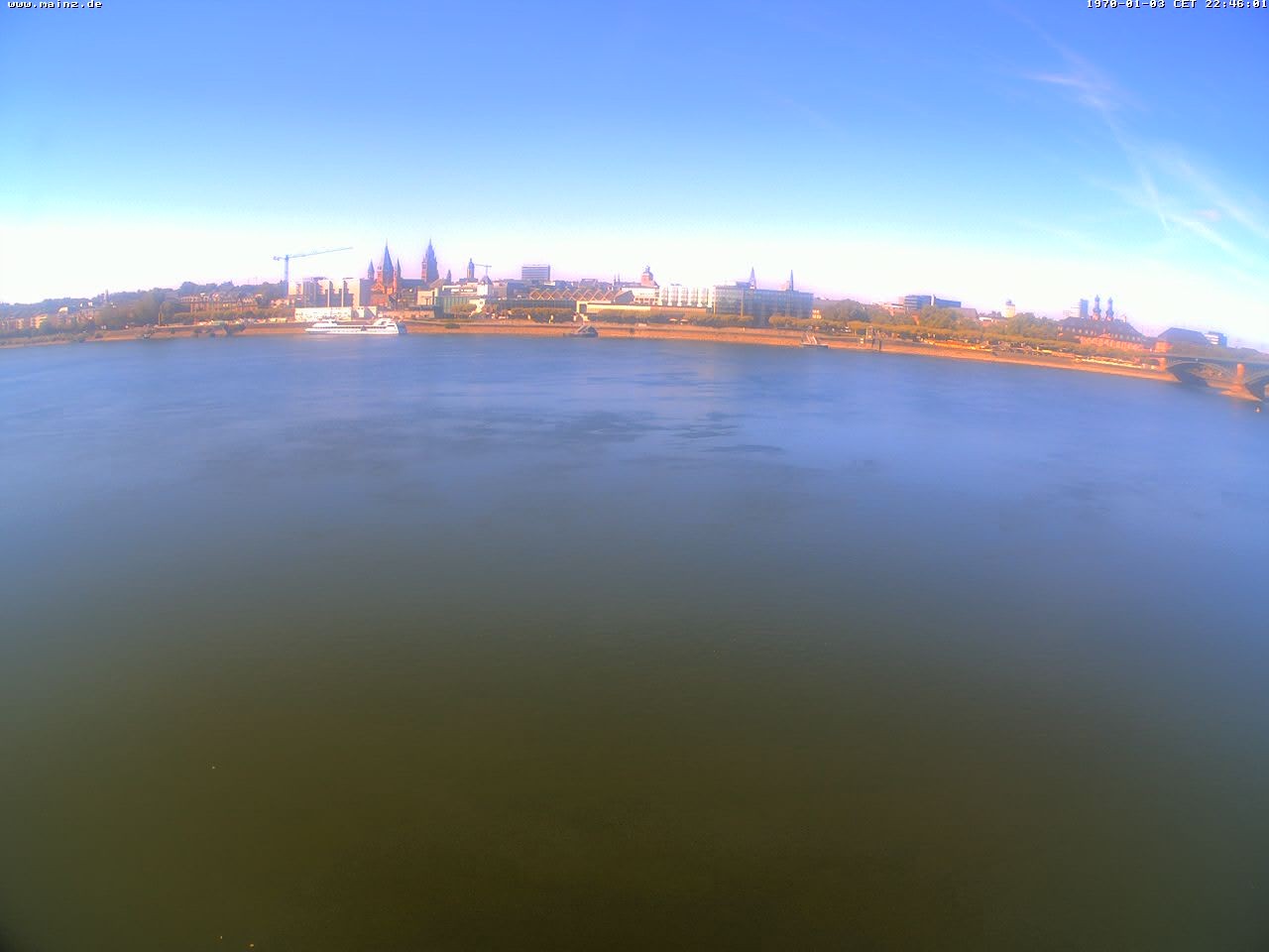 Archiv Foto Webcam Rheinufer Mainz-Kastel