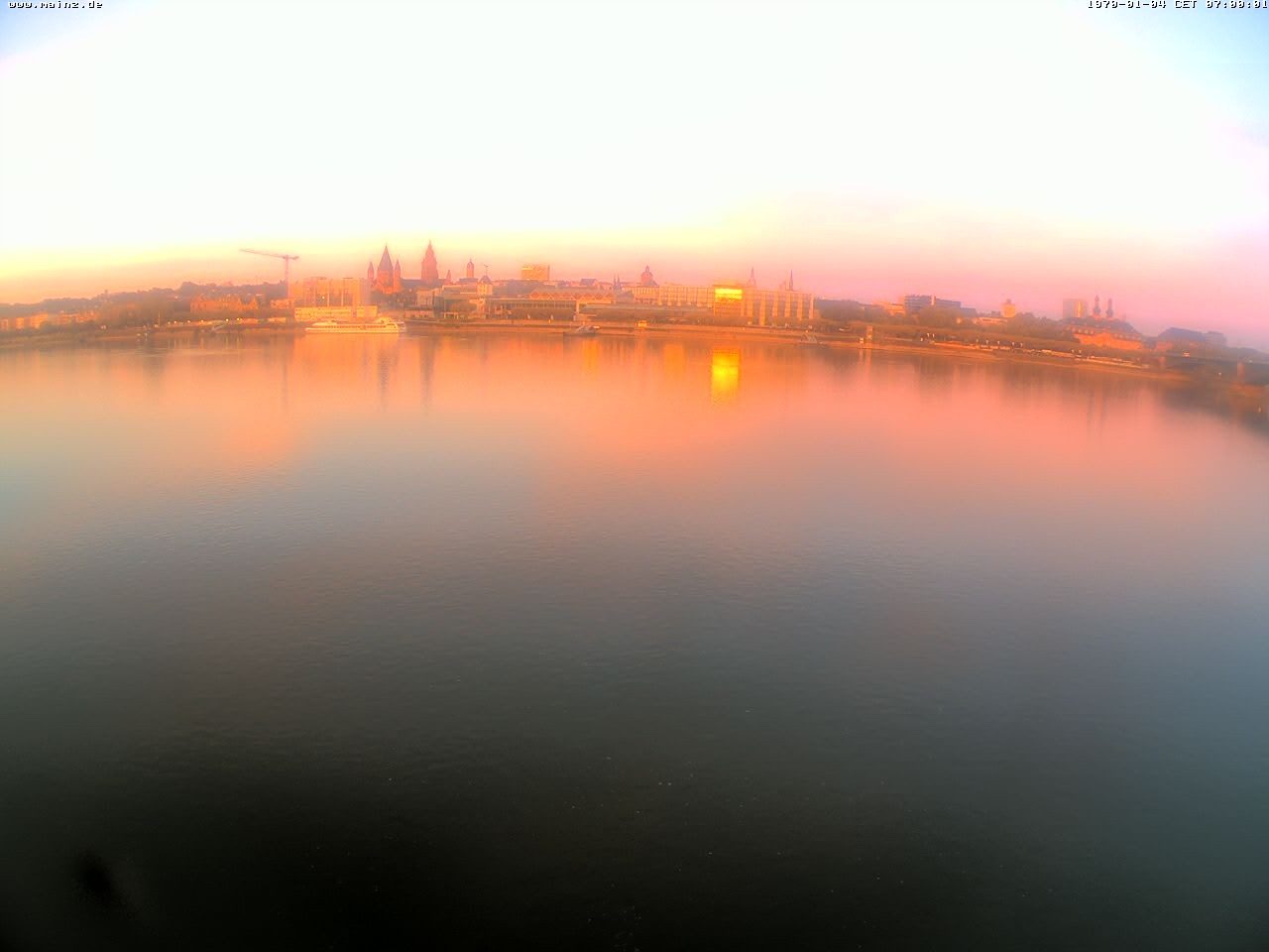 Archiv Foto Webcam Rheinufer Mainz-Kastel