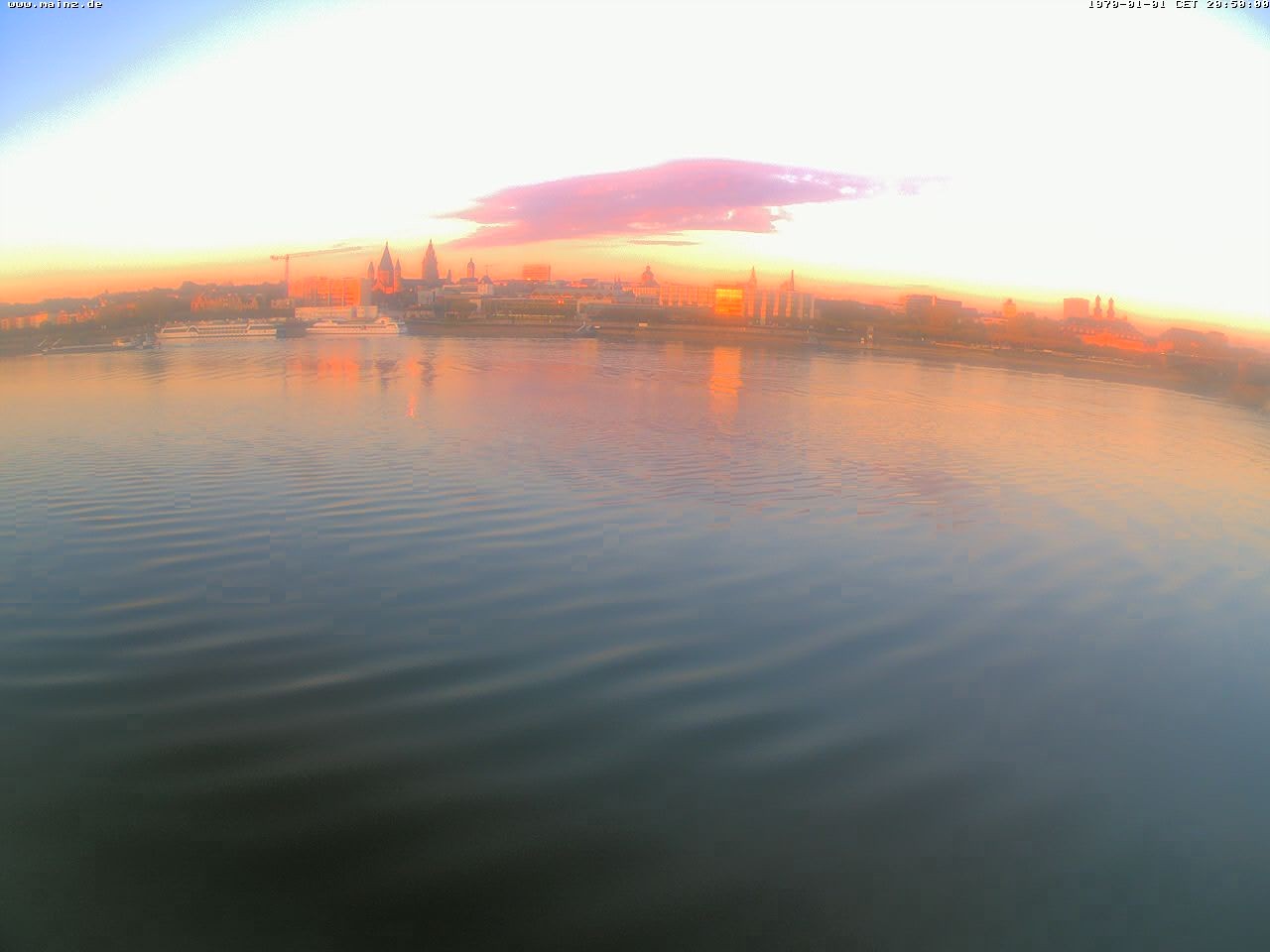 Archiv Foto Webcam Rheinufer Mainz-Kastel