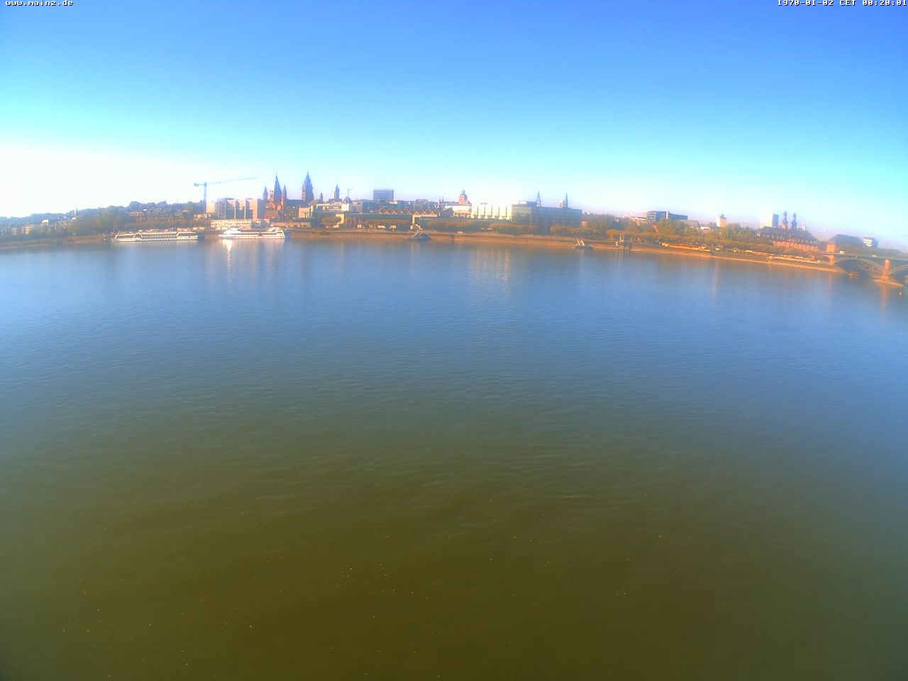 Archiv Foto Webcam Rheinufer Mainz-Kastel