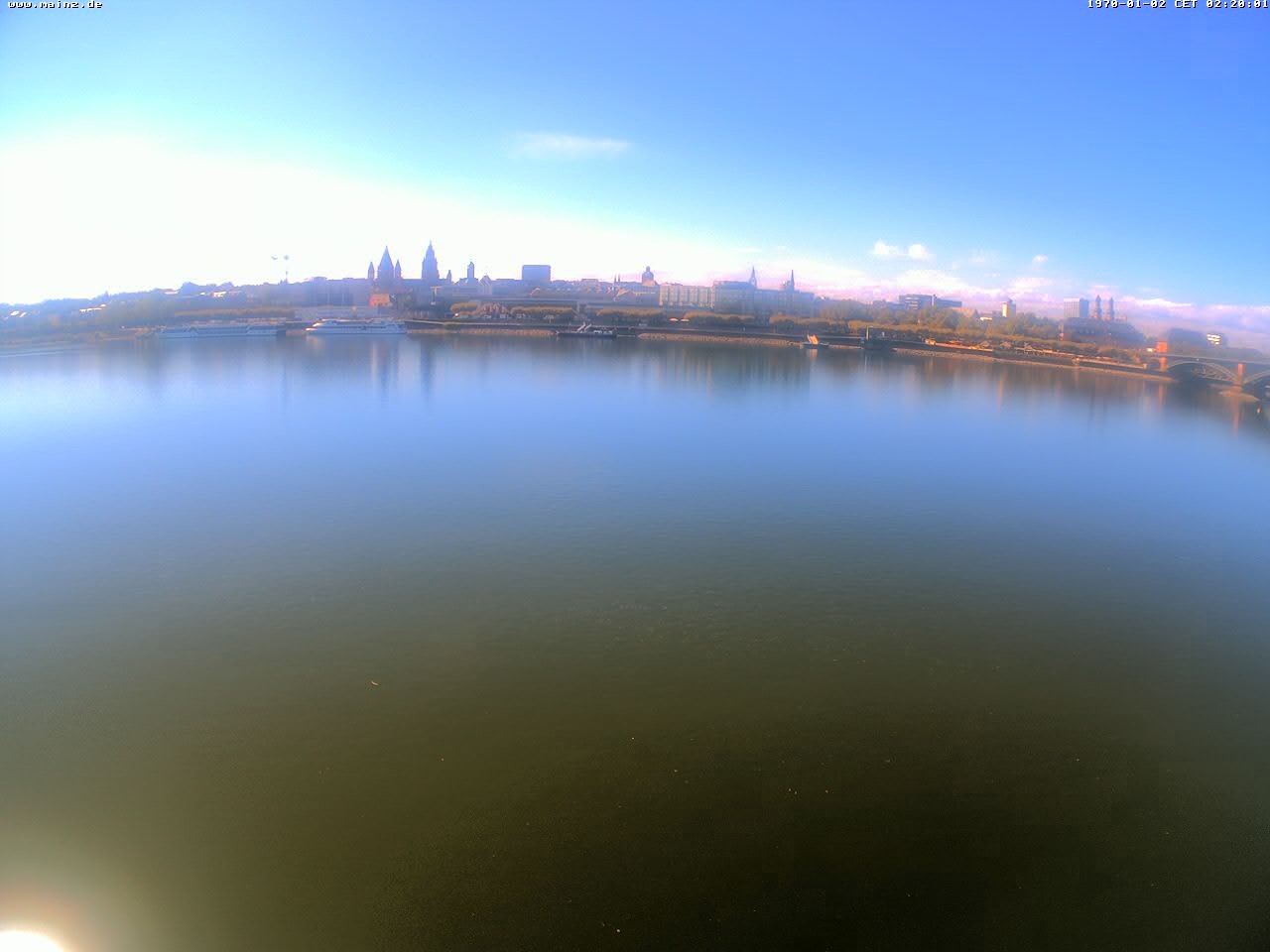 Archiv Foto Webcam Rheinufer Mainz-Kastel